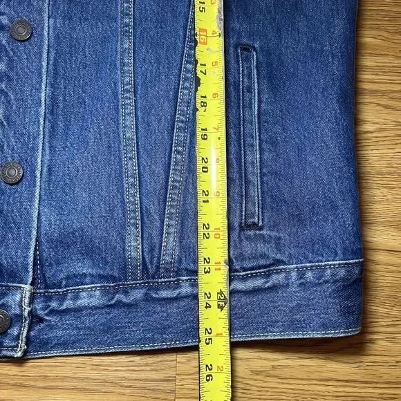 Pink & Silver Fashion Boho-Chic One Of A Kind Levi's Hand Beaded M Denim Jacket - Picture 16 of 16